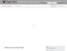 Tablet Screenshot of flyertech.com